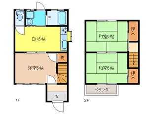 天野様東古券貸家の物件間取画像